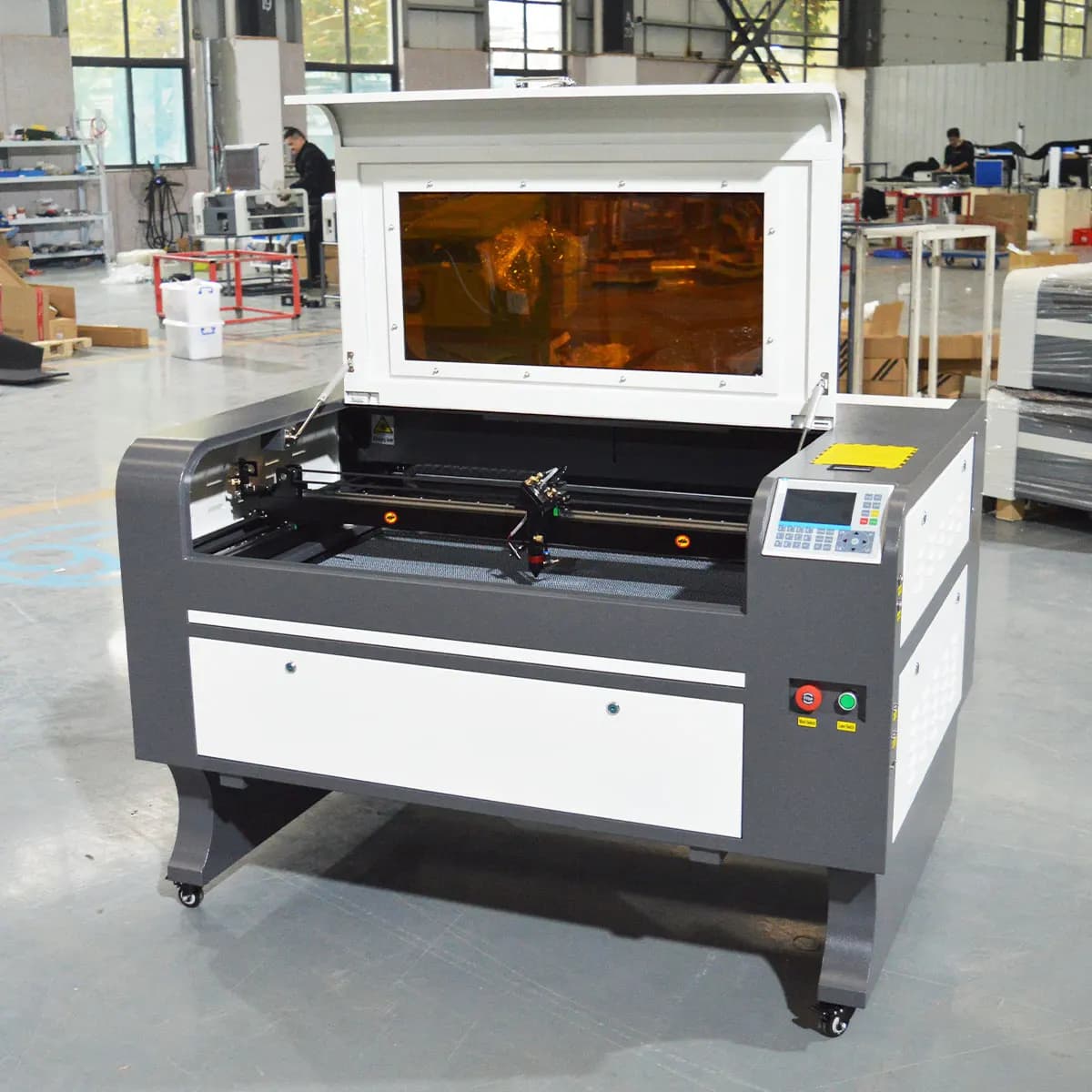 Macchina per Incisione e Taglio Laser CO2 1080 60W 80W 100W 130W 150W per Legno/9060 Macchina da Taglio Laser Ruida con 100W