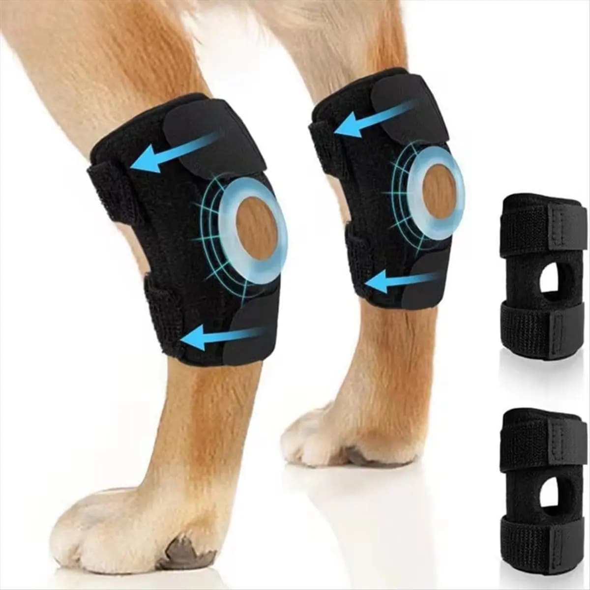 【RELAXATION】Pet Knee Pads for Dogs Leg Joint Injury Recovery Breathable Injured Leg Recovery Protective Gear Support Belt M
