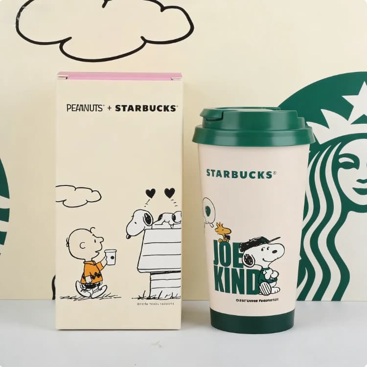 Tumbler Ispirato a Starbucks 16oz, Tazza da Viaggio a Doppia Parete Isolata con Coperchio Antigoccia, Regalo Perfetto per le Feste