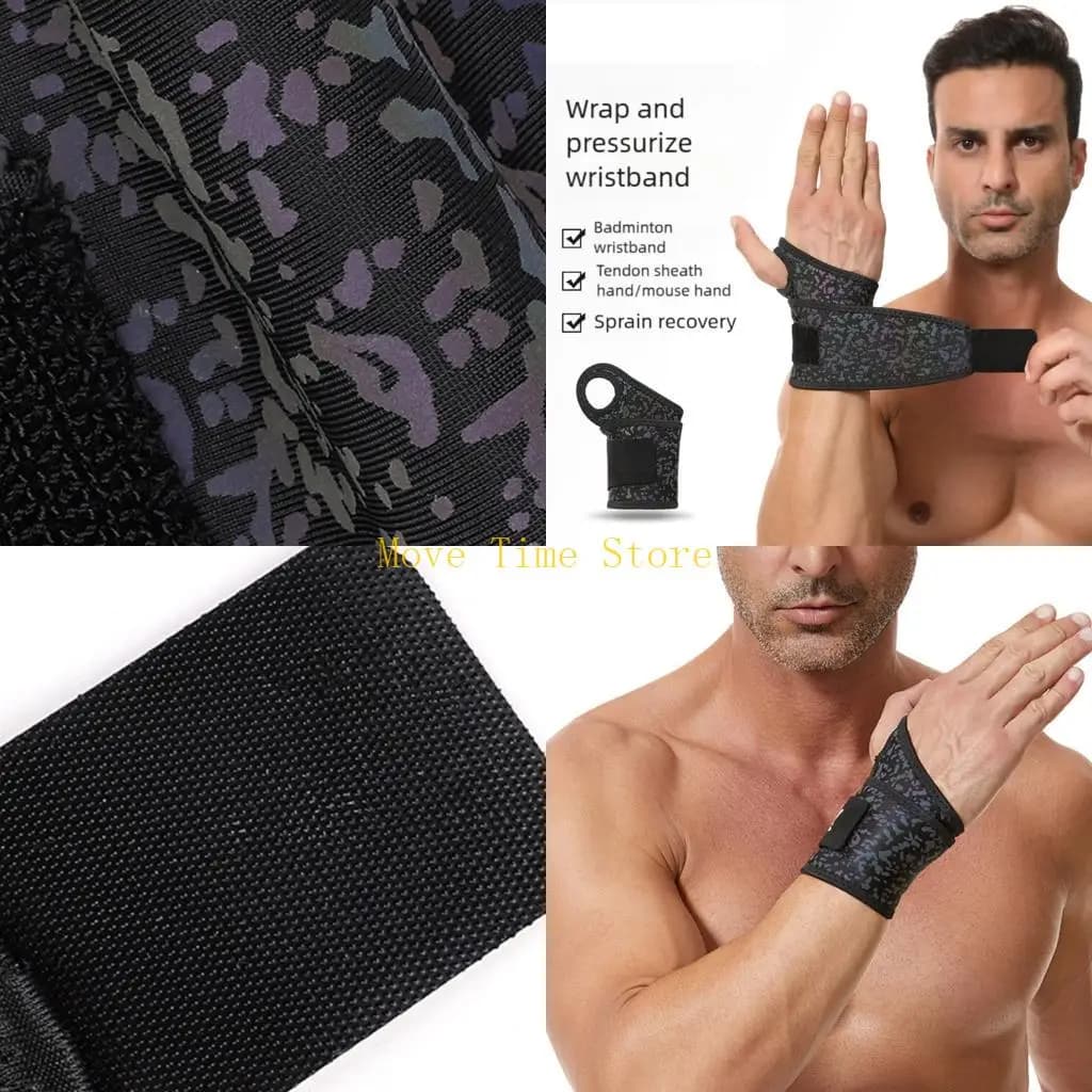 92ME Polsiera elastica da allenamento Fascia traspirante per supporto articolare del polso per esercizi pilates, badminton,