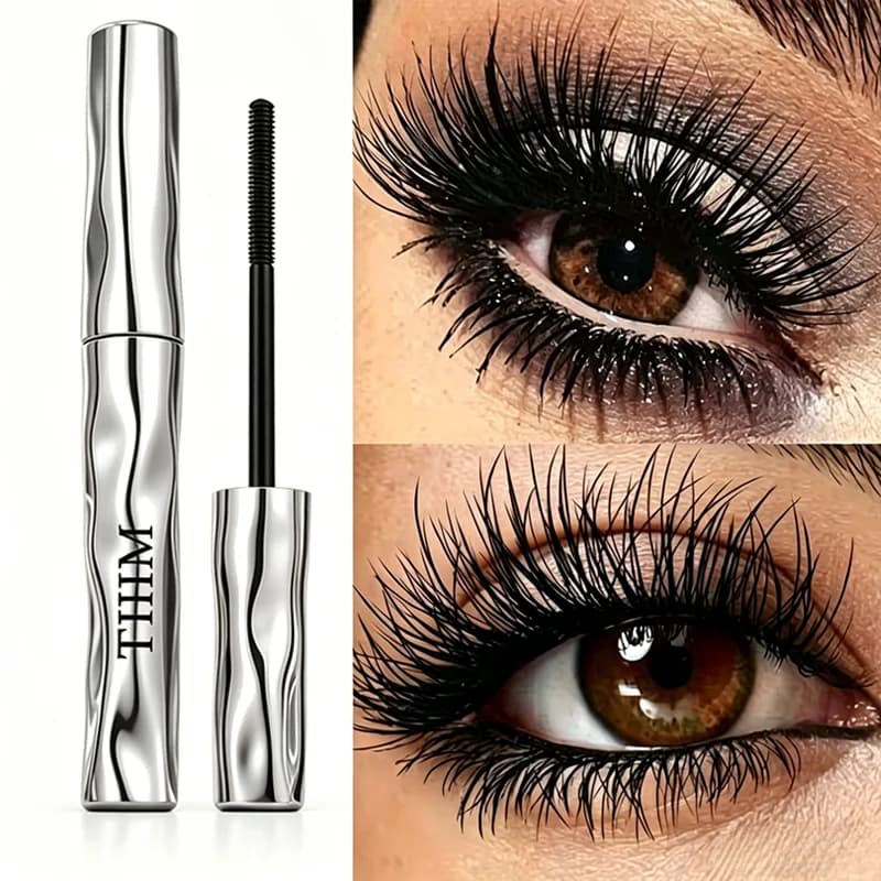 TIIIM Manga Tube Mascara: Allungante e Volumizzante, Impermeabile e Anti-sbavatura, Senza Grumi, Tenuta a Lunga Durata
