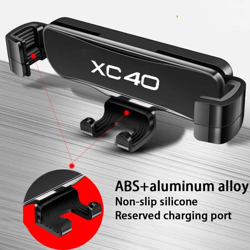 Car Mobile Phone Holder For Volvo XC40 XC 40 2020-2022 Air Vent Mounts Stand GPS Gravity Navigation Bracket Car Accessories