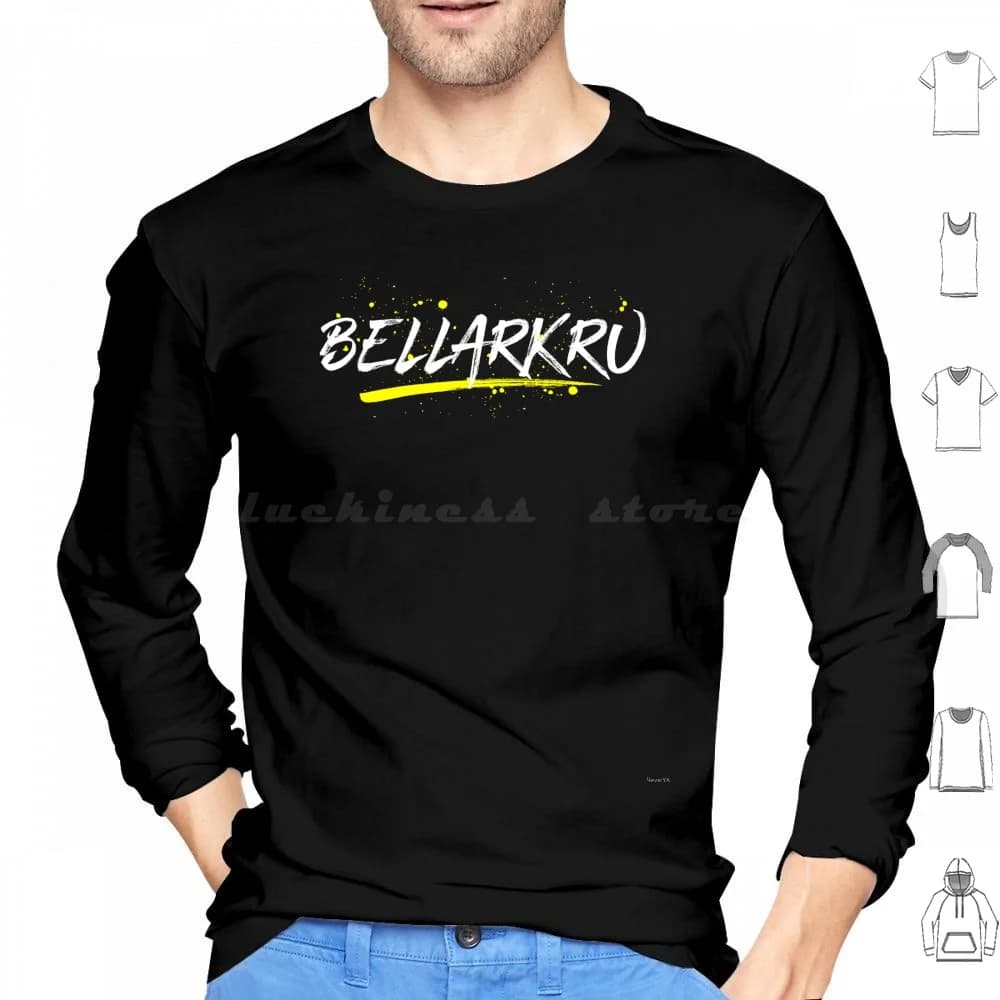 Bellarkru (Testo bianco) Felpa con cappuccio in cotone a maniche lunghe Per sempre Giovane adulto Giovane adulto Fya Tv Blogs Cultura pop