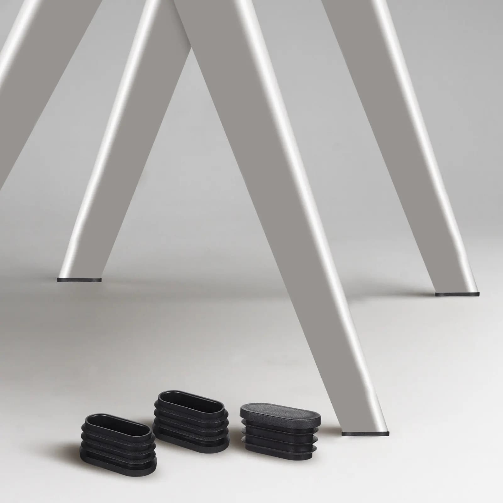 Set di 1 protezione antiscivolo premium in plastica per gambe di sedie, protezioni per mobili per pavimenti in legno, cuscinetti per gambe di tavoli e sedie, protezione per pavimenti