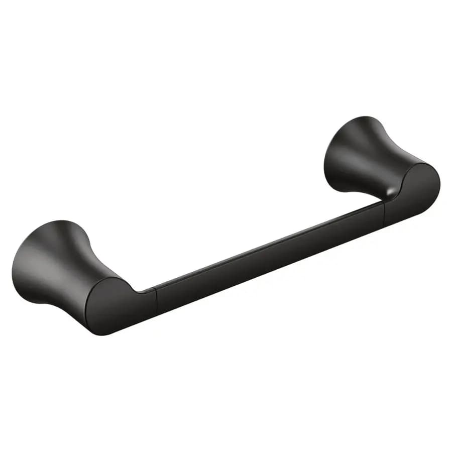 Asciugamano da bagno nero opaco Doux, portasciugamani, YB0286BL