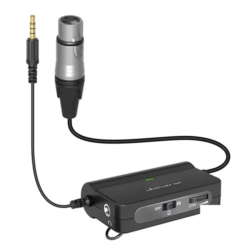 CLCU Microphone Preamp Amplifier Audio Adapter LINKFLEX AD1 Smartphone XLR To 3.5Mm DSLR Cameras Camcorders