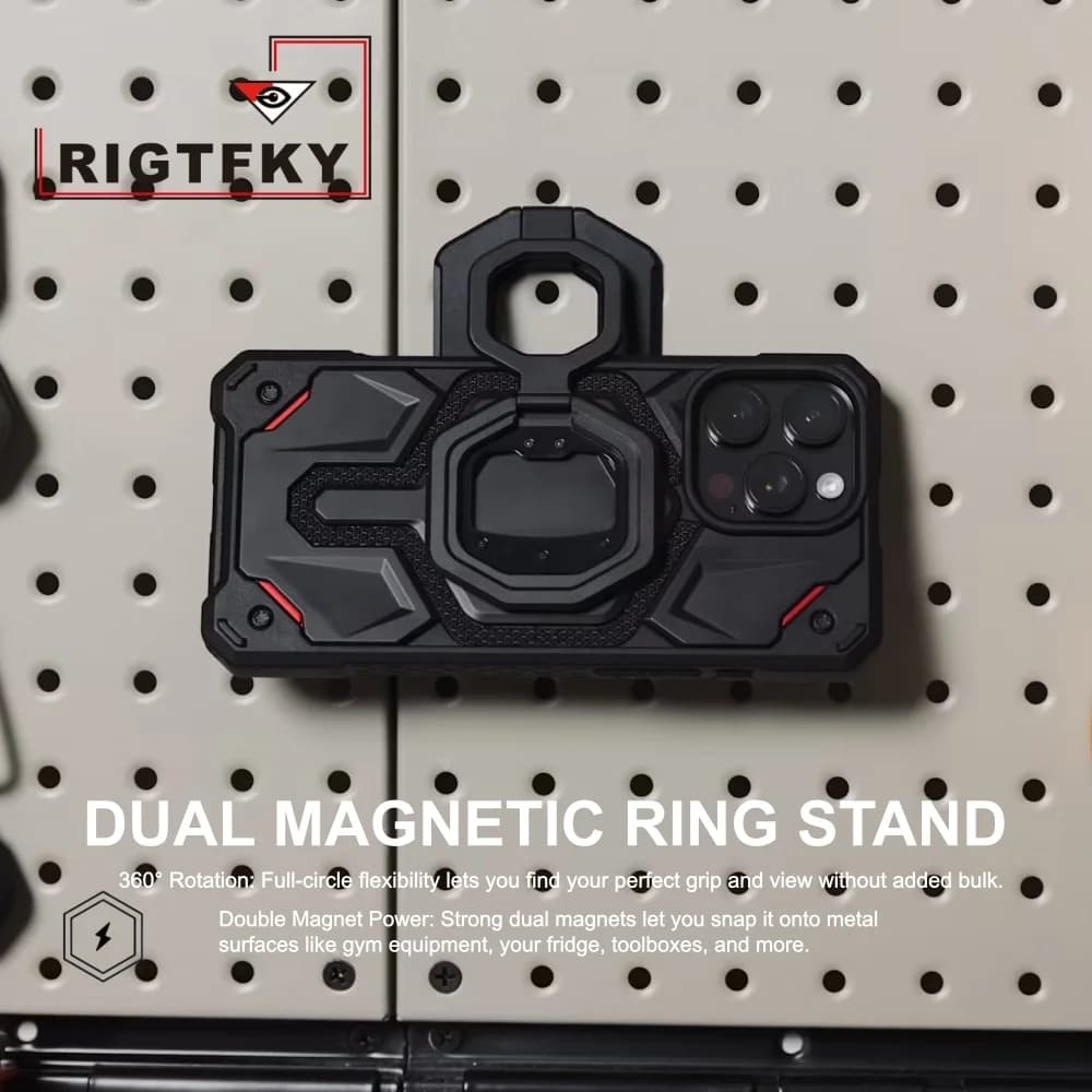 NEW design Magsafe double-sided magnetic holder, portable folding metal ring holder with finger handle
