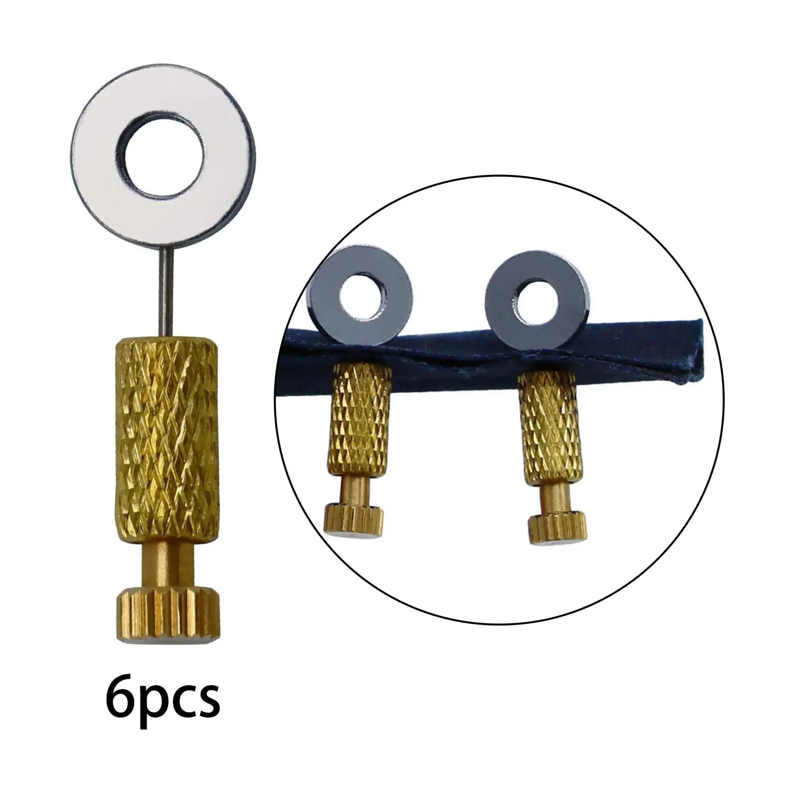 Perni di Bloccaggio in Ottone per Lavorazione del Cuoio, Accessorio per Kit di Strumenti per Lavori in Pelle