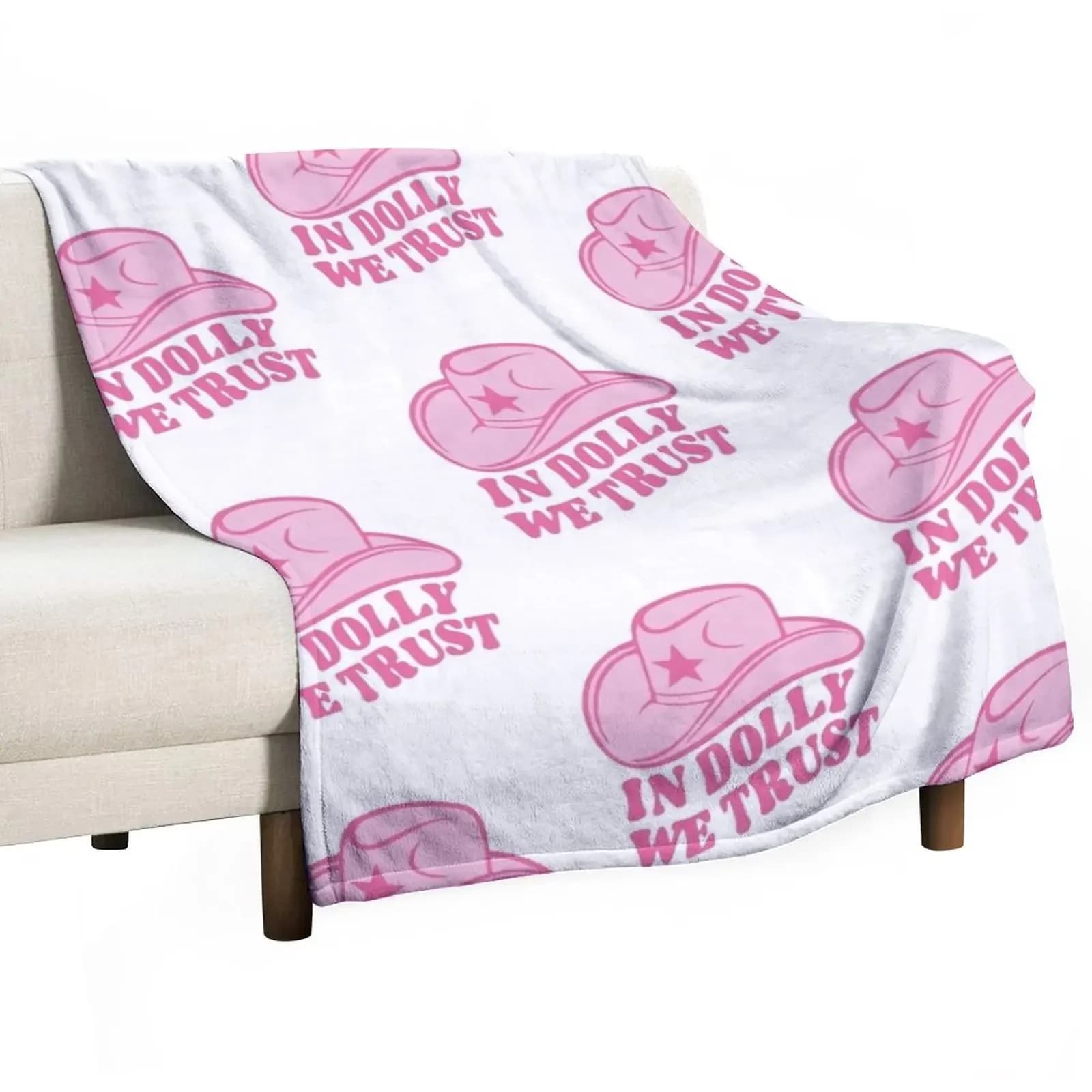 Dolly Parton Shirt In Dolly We Trust coperta coperta da spiaggia coperte per divani