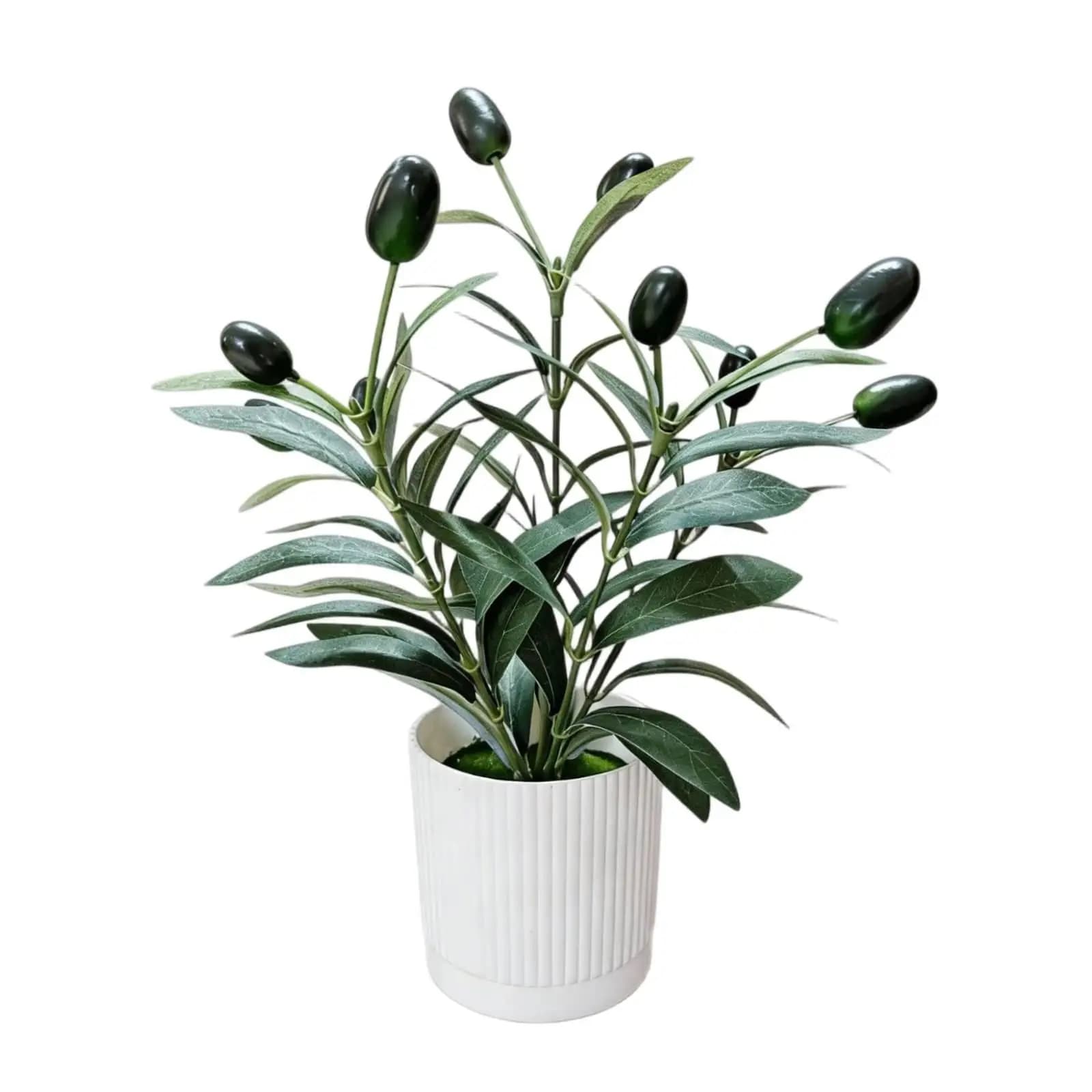 Artificial Olive Tree Plant Tabletop Ornament Decorative Faux Plant Table Decor for Office Coffee Table Indoor Shelf Desk