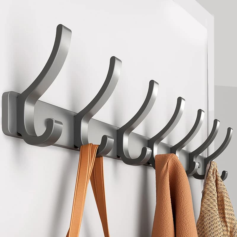 without drill Door behind storage hook Wall hanging clothes hanger Clothes rack without punching Bedroom Storage Organizer Kitchen Lights