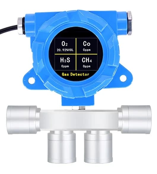 Explosion-proof online CH4 ATEX gas alarm Combustible gas CO2 carbon monoxide alarm detector Oxygen sensor analyzer