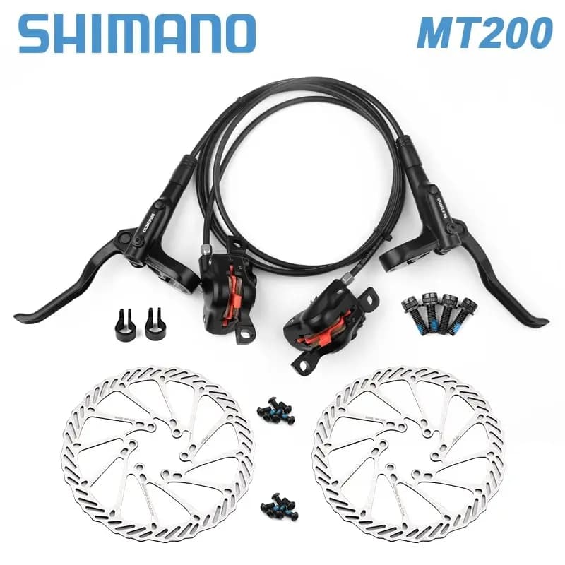 Shimano MTB Freno A Disco Idraulico MT200 BR BL Mountain Bike Freno Idraulico 160mm Rotori Pinza Bicicletta Parti di Ciclismo