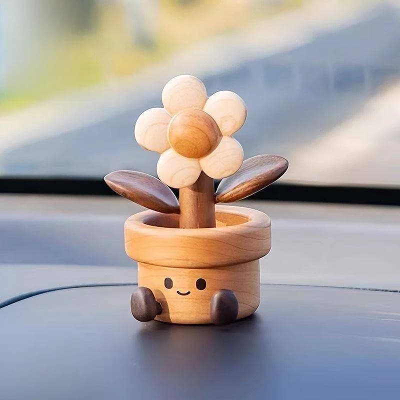 Deodorante per auto in legno decorativo, regalo per la nuova auto della fidanzata, ornamento decorativo in vero legno per console centrale, ornamenti per aromaterapia