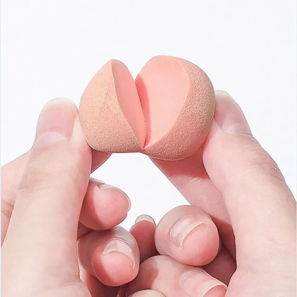 1/10 pezzi mini set di spugne per fondotinta spugna per trucco leggera asciutta e bagnata soffio cosmetico indispensabile da viaggio colorato