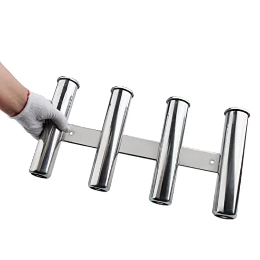 Fishing Rod Holder for Boat, Vertical Wall Mounted Fishing Rod Rack, Stainless Steel Rod Holder for Marine Boat, Fishing Boat,