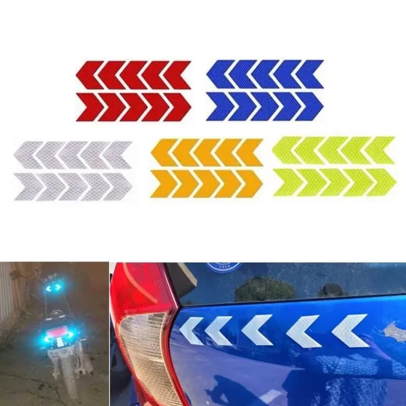Adesivi Riflettenti Universali Impermeabili per Auto, Strisce Decorative di Sicurezza, Accessori Esterni, Confezione da 1/2/4
