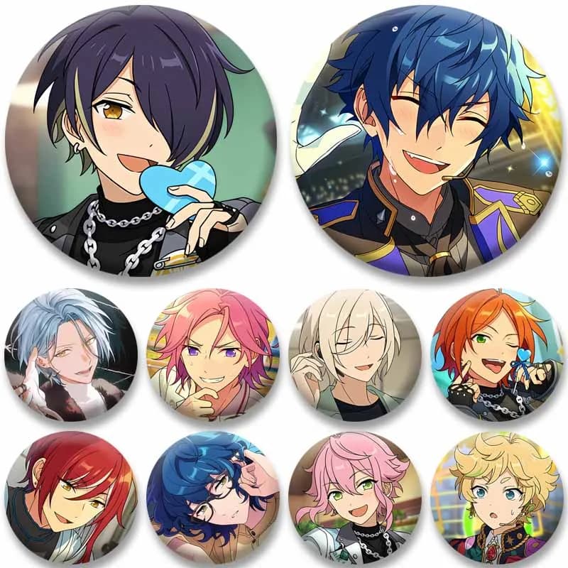Hidaka Hokuto Wataru Hibiki Hakaze Kaoru Suou Tsukasa Badges Cartoon Idol Enamel Pins Tori Himemiya Brooch on Backpack Jewelry