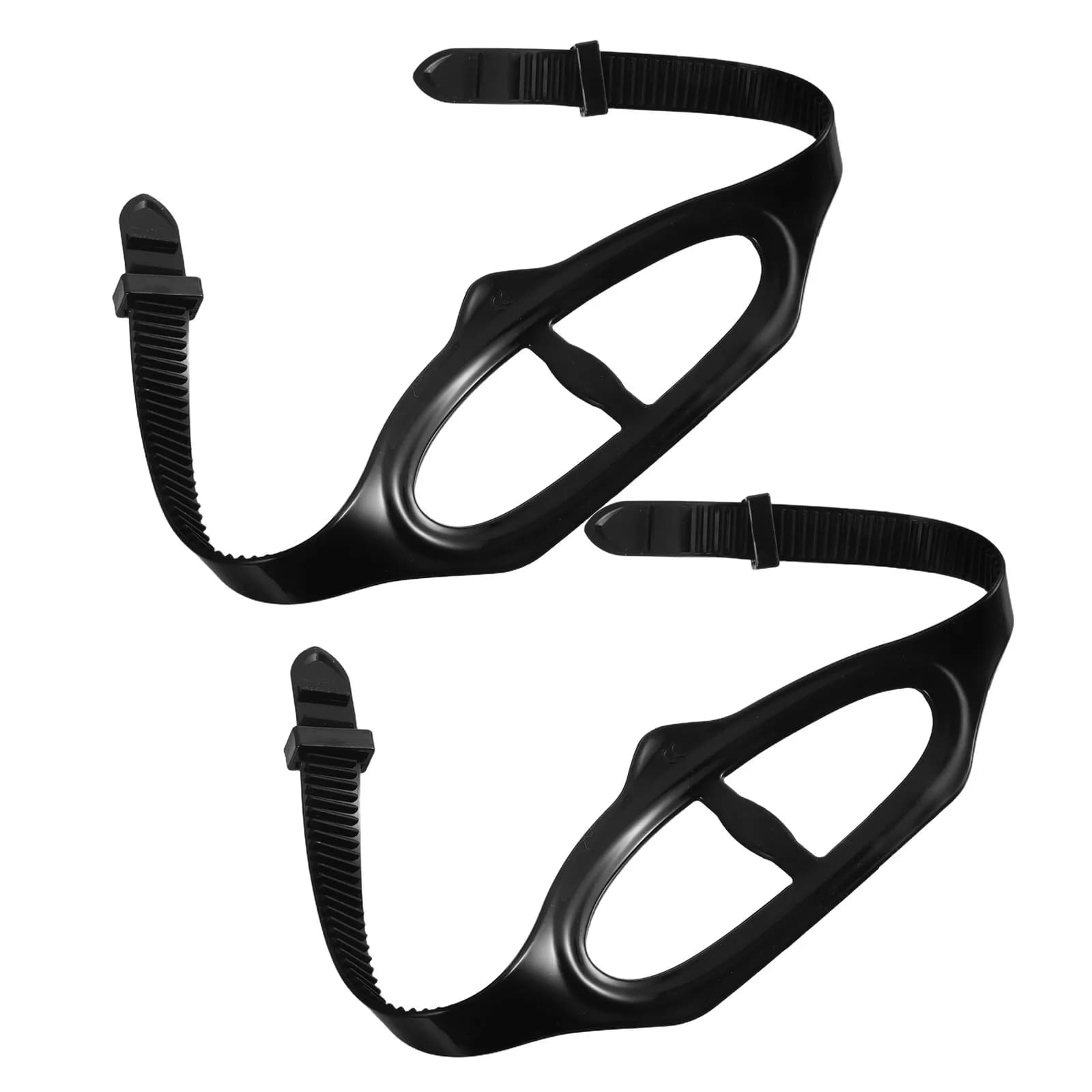 2Pcs Silicone Snorkel Mask Strap Universal Fit Scuba Diving Swimming Goggle Replacement Head Strap Soft Comfortable
