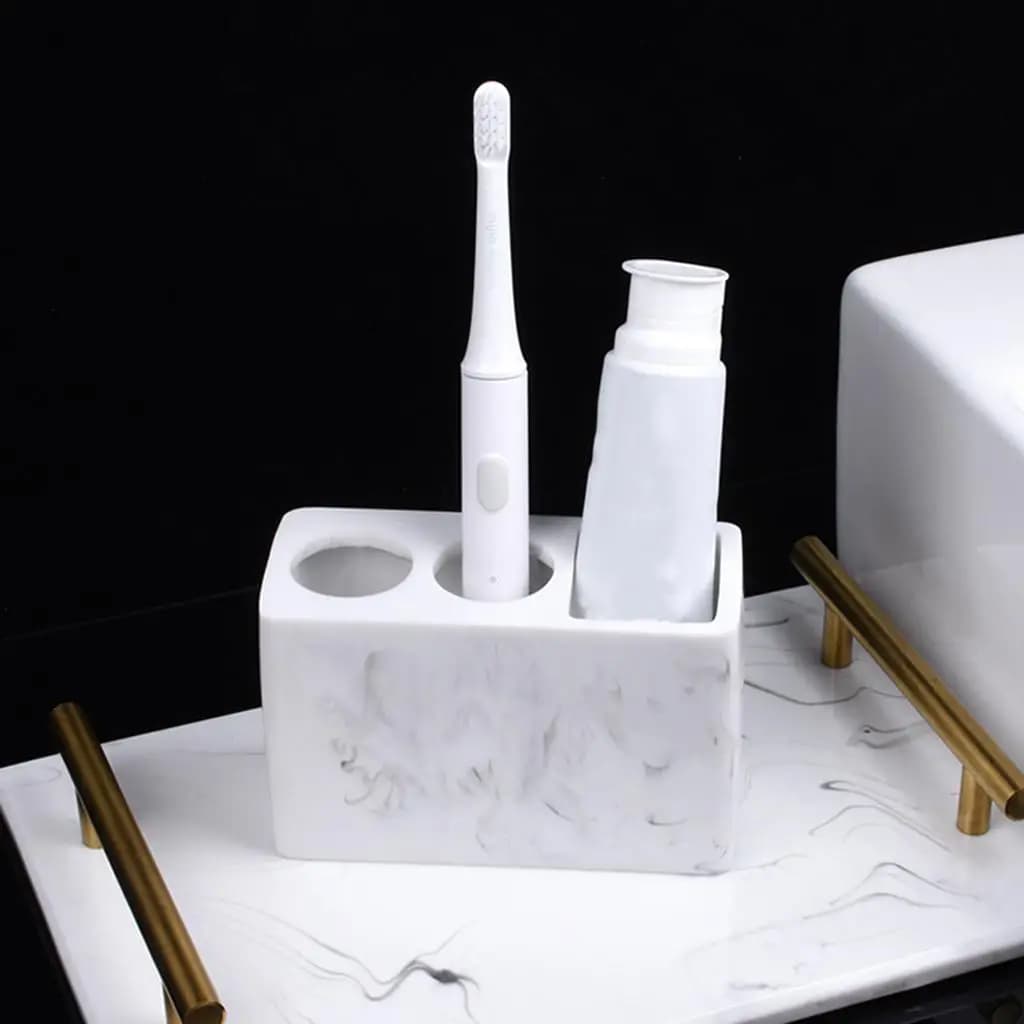 Bath Bathroom Accessories Set 5-pack Toothbrush Holder Soap Dispenser Sturdy