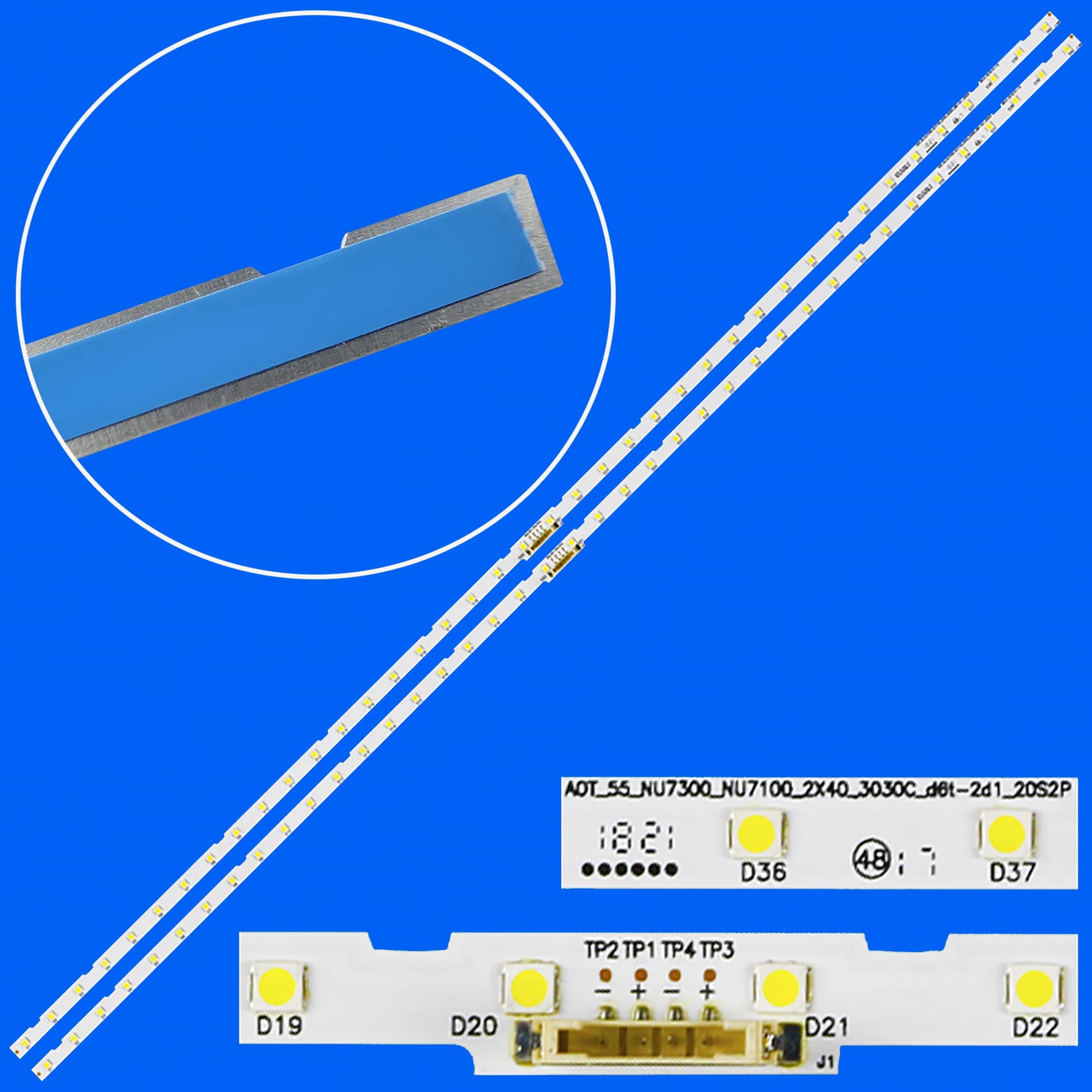 LED backlight strip For UE55NU7172U UE55NU7400 UE55NU7400U UE55NU7100K UE55NU7100U UE55NU7100W UE55NU7442U UE55NU7445U UE55NU744