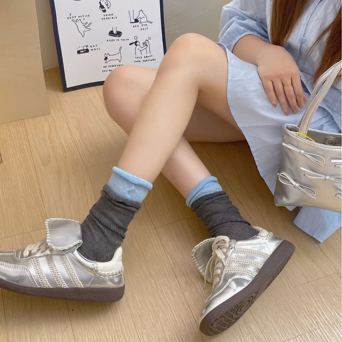 1pair Women's Summer Spring Socks Color Pile Stockings Thin Transparent Sweet Style Small Leather Shoes Socks Girls Gift