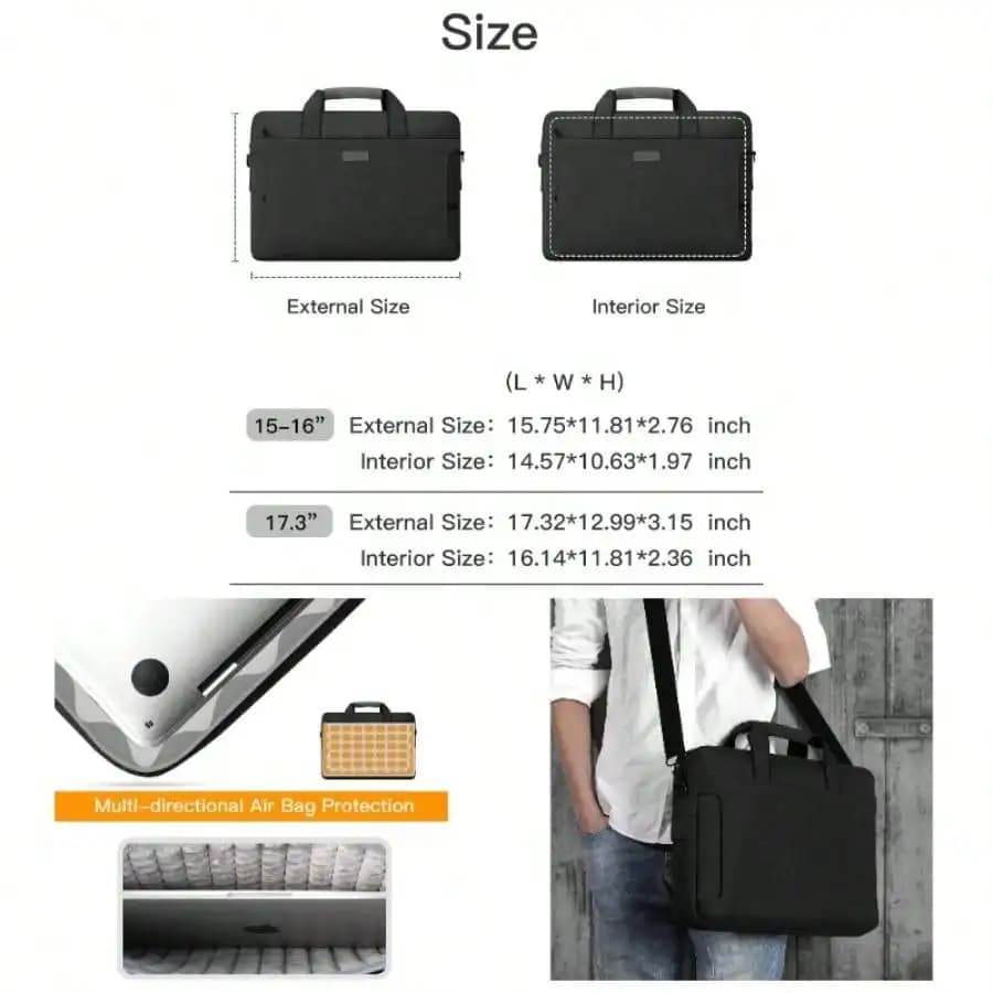 Borsa a tracolla per laptop, per laptop/tablet da 13 - 13.3 - 14 - 15 - 15.4 - 15.6 - 16 - 17.3 - 18 pollici, tessuto idrorepellente, per uomini e donne d'affari, da 15 - 16 pollici, rosa