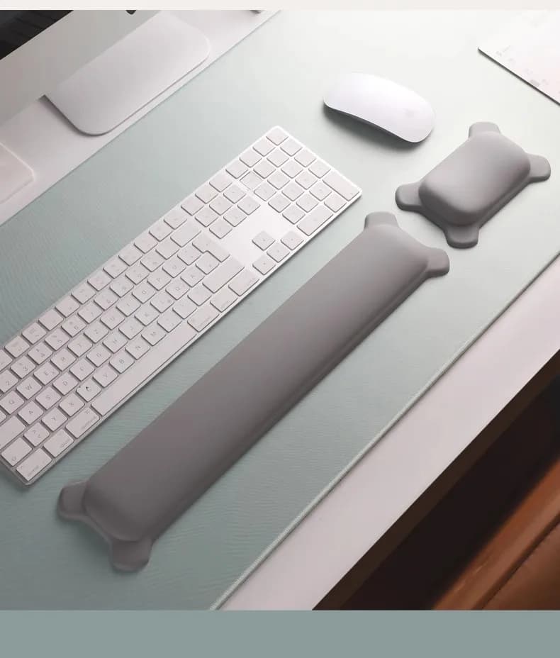 Poggiapolsi per mouse in silicone Poggiamano per tastiera Tappetino per mouse ergonomico Poggiapolsi per computer portatile Desktop Office Gamer Mouse Pad