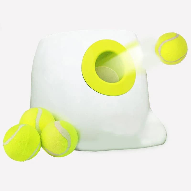 Palla Interattiva Intelligente per Animali Domestici, Lanciatore di Palline da Tennis per Cani, Macchina Automatica per Lanciare Palline da Tennis