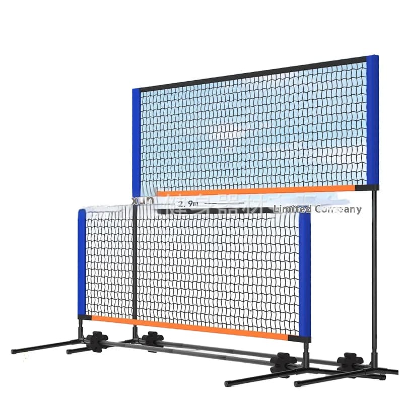 Supporto per rete da tennis per esterni con tubo in ferro per rack da badminton portatile da 3 m