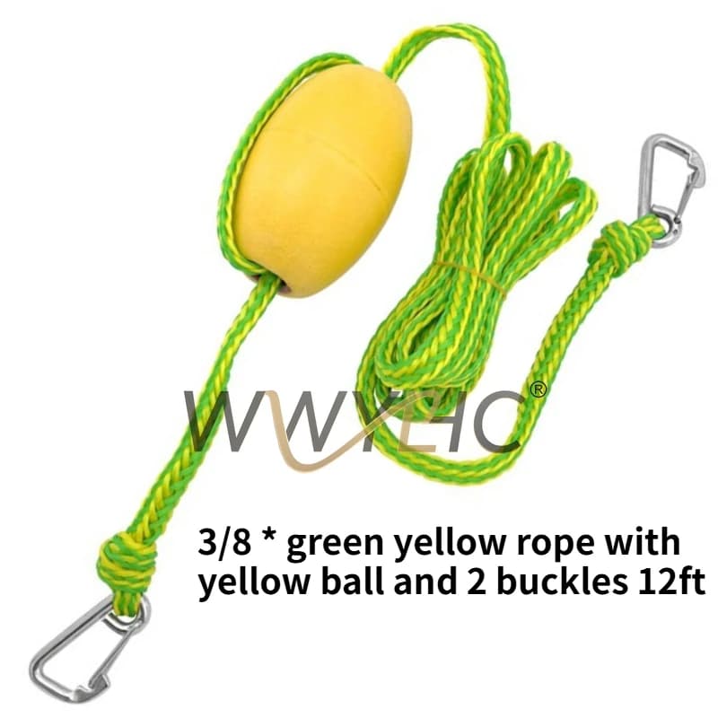 Suitable for Green Dock Rope with Spring Hook Float Marine Mooring Dock Anchor Rope Motorboat Towing Rope Accessories