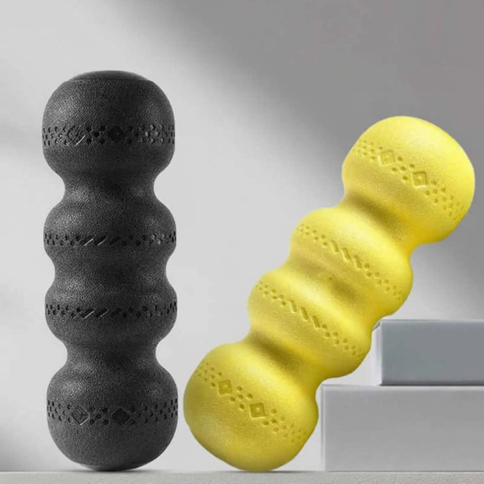 Rullo Massaggiante a Forma di Arachide, Rullo in Schiuma per Fitness, Attrezzatura per Riabilitazione Fisica Profonda, per Allenamento e Uso Domestico