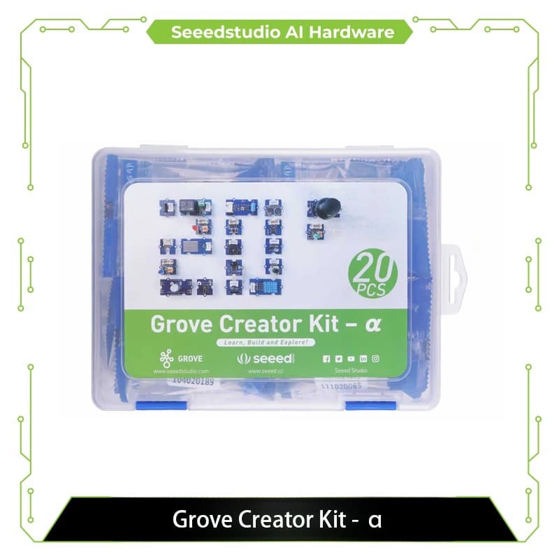 Grove Creator Starter Kit with 20 functional modules Grove free detailed tutorial for beginners Arduino and Raspberry Pi