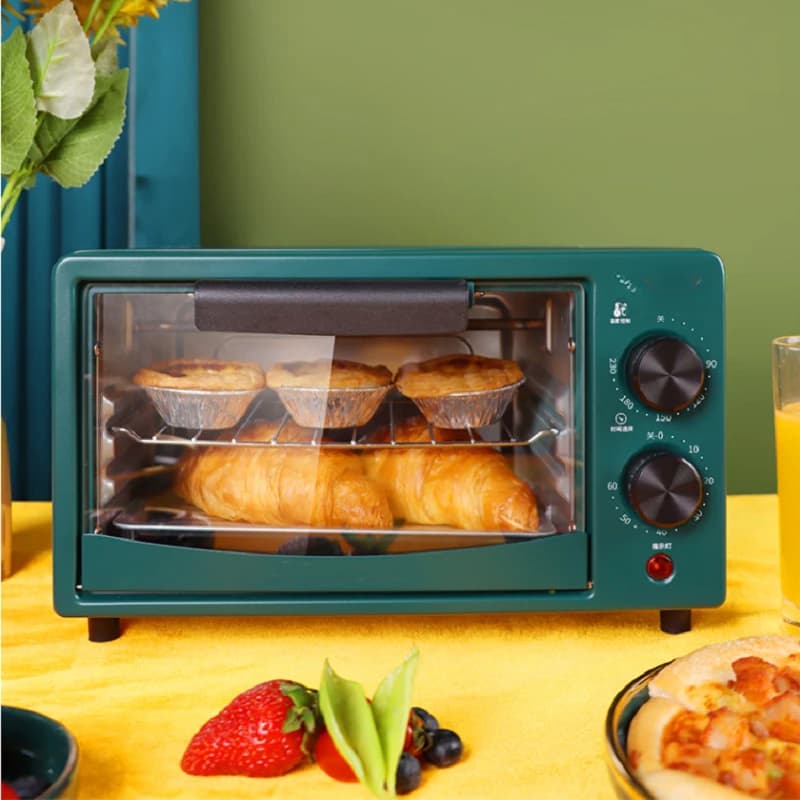 Forno Elettrico Domestico Multifunzione Completamente Automatico per Dolci, Mini Forno da 11L per Frutta Secca e Pizza