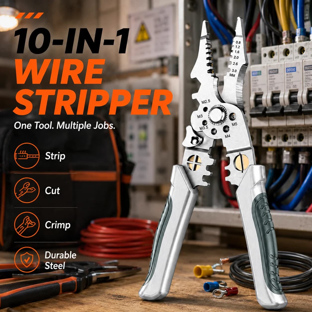 Multifunctional industrial stripper Stainless steel strong electric caliper with ergonomic and comfortable grip +
