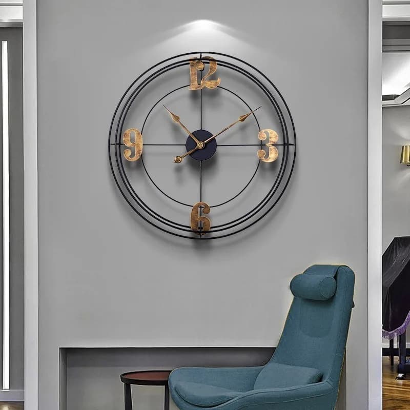 Metal Nordic Simple Silent Wall Clocks Modern Fashion Living Room Wall Watch Rust-proof Luxury Artistic Versatile Home Decor