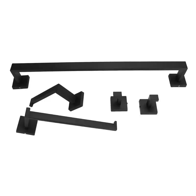 [ABFI!】 Bathroom Kit Bathrobe Hook Towel Bar Towel Rack Toilet Paper Rack