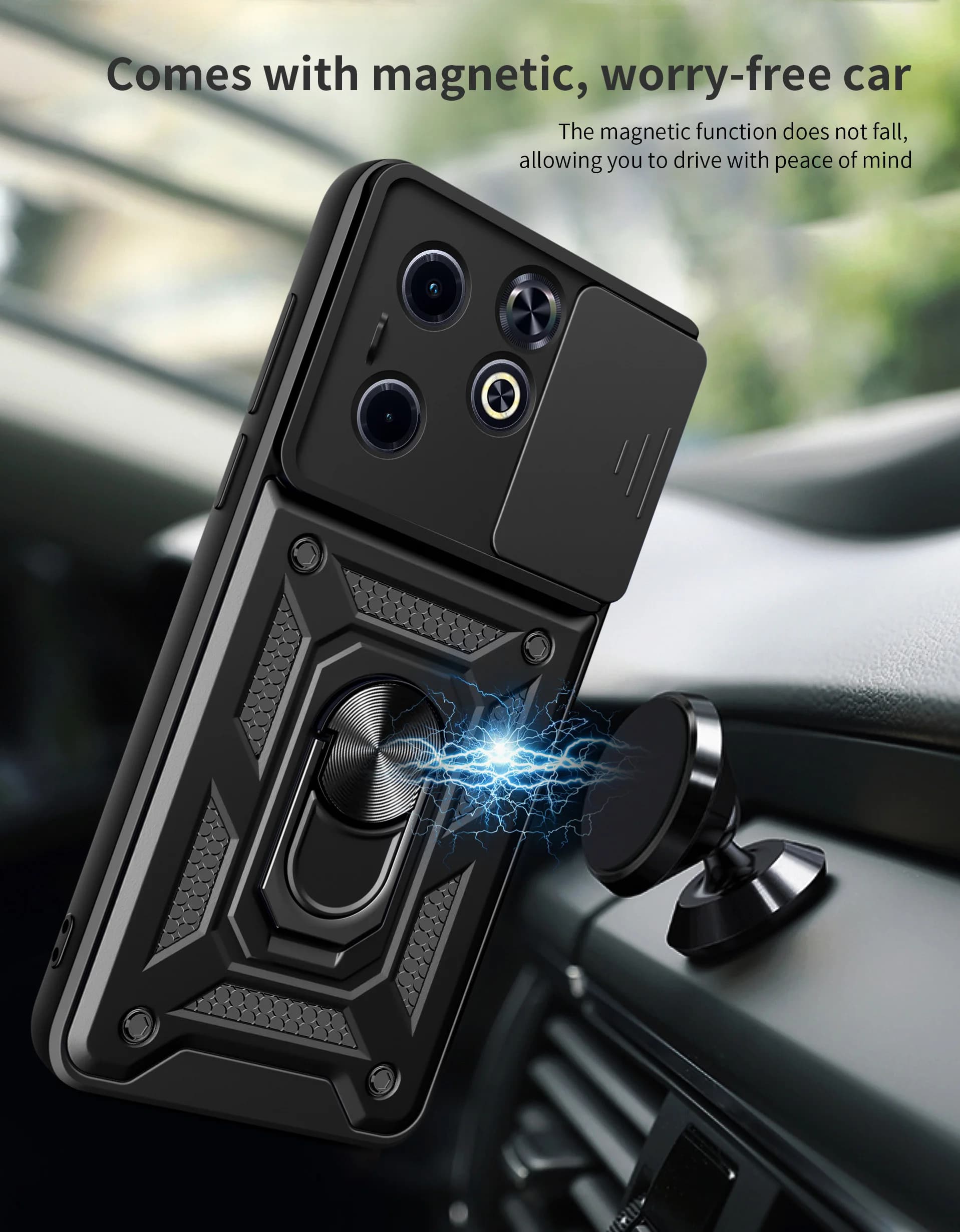 For Infinix Smart 10 Plus GT 30 20 Pro Zero 40 30 4G 5G 2023 Holder Phone Case Camera Slide Protection Silicone Soft Cover Cases