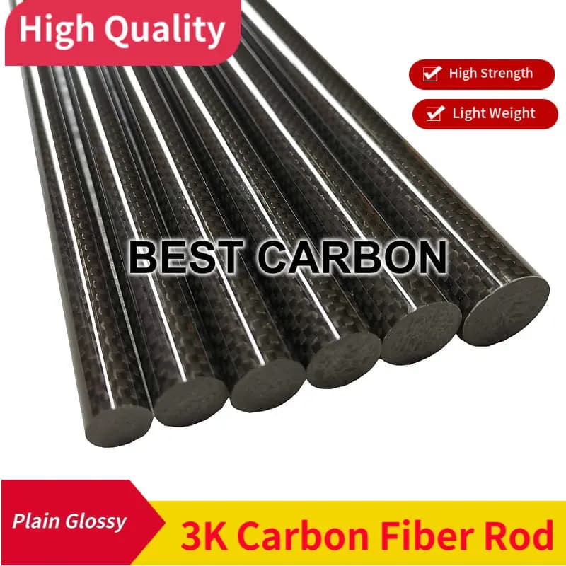 OD4 5 6 8 10 11 12 14 15 16 18 20 mm, lunghezza 1000 mm Resistenza cerniera Asta in fibra di carbonio 3K utilizzata in superficie medica semplice lucida