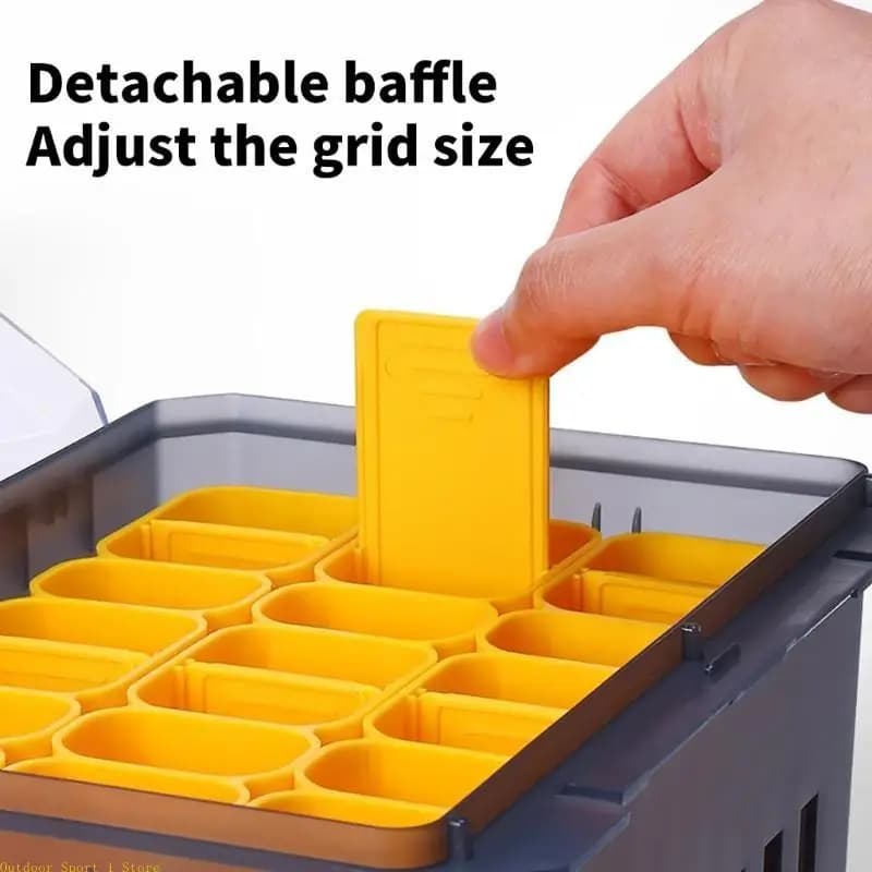 A0KA Lightweight Bags box for squid Artificial bait box for portable wooden shrimp Waterproof