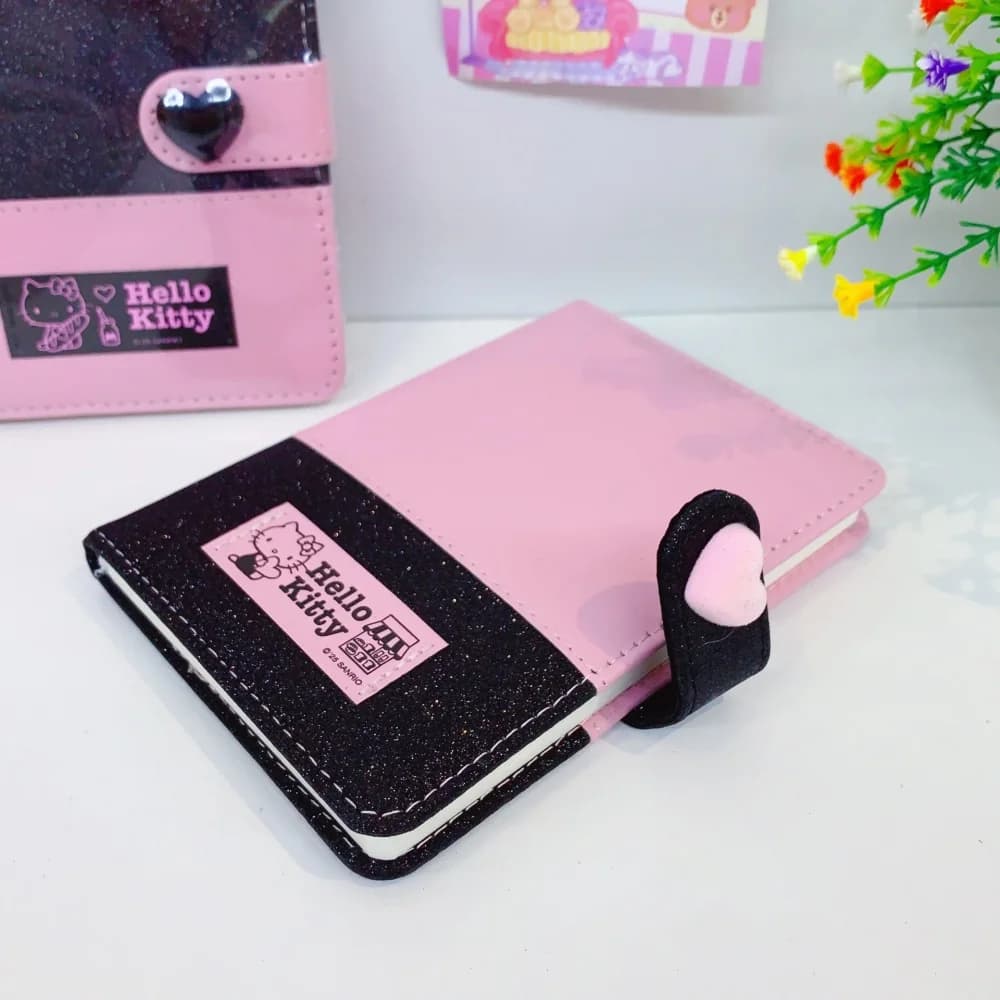 Quaderni con copertina A6Pu originali Sanrio Hello Kitty, carini diari con chiusura magnetica, diari, articoli di cancelleria, regali per ragazze