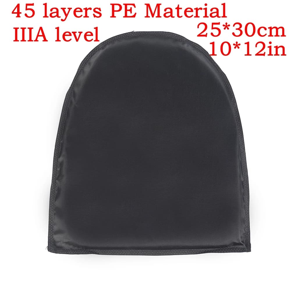 1pc Defensive Shield Weight Plate Soft 45 layers PE Self-defense Security Plates Bulletproof 10x12 Body Armor Material 3A