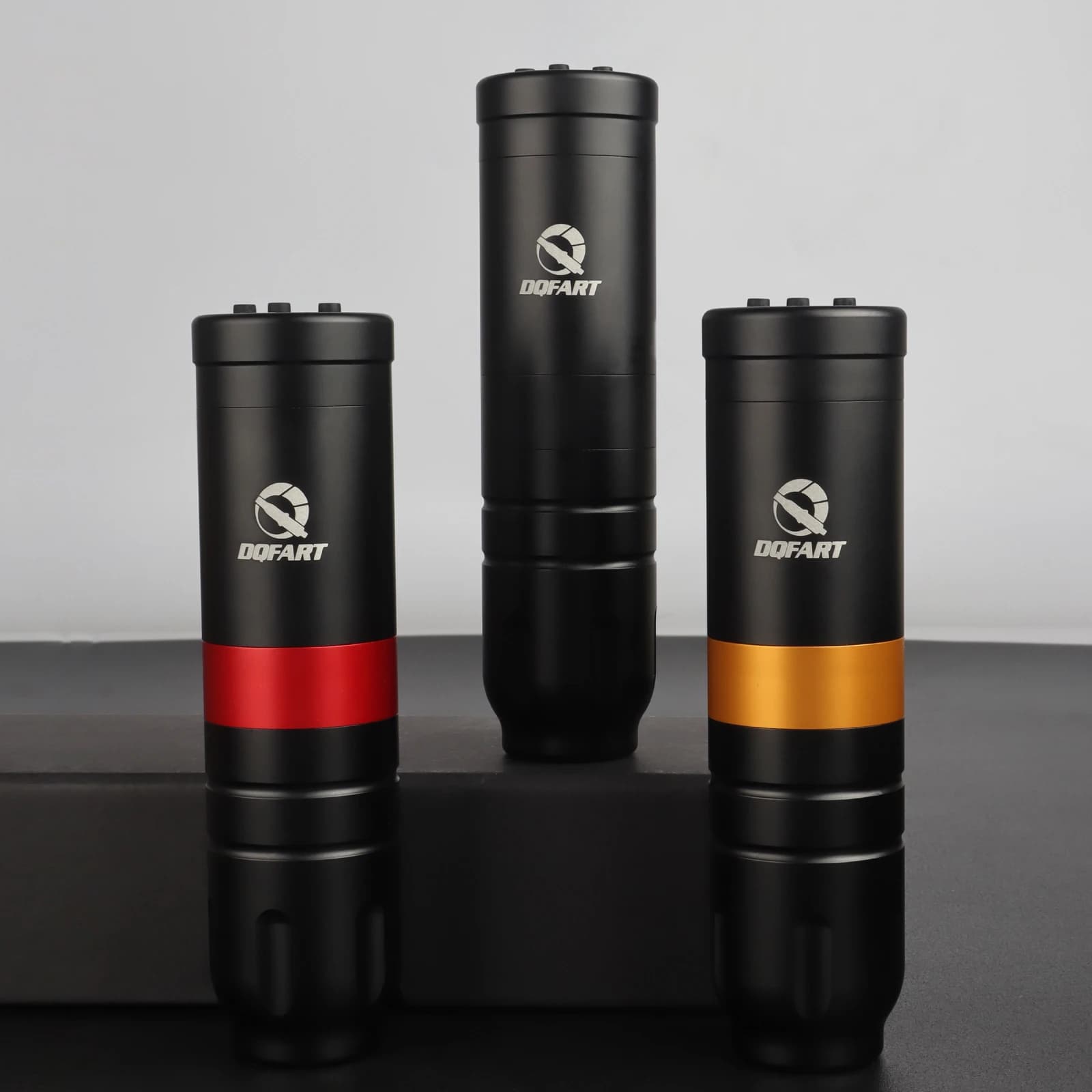 DQFART Macchina per tatuaggi wireless portatile, penna per tatuaggi con batteria da 1500 mAh, 4 ore di autonomia per tatuaggi artistici, forniture per tatuaggi