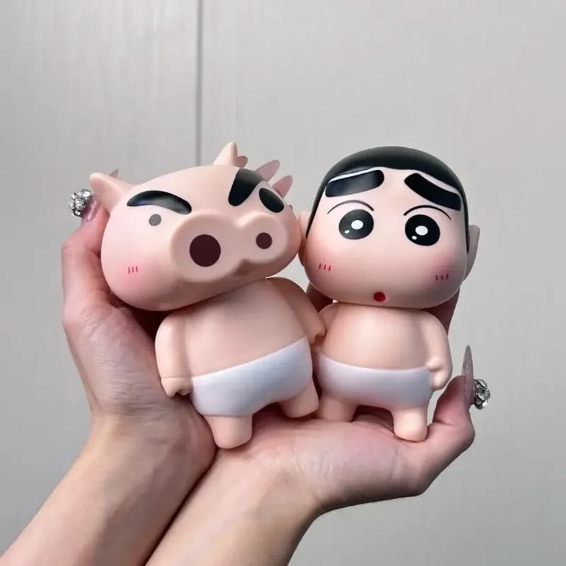 Statuetta Decorativa Crayon Shin-Chan che Fa il Bagno, Zaemon con Glutei Scoperti e Occhi Aperti, Supporto per Cellulare, Ornamento da Scrivania, Regalo, Decorazione per Auto