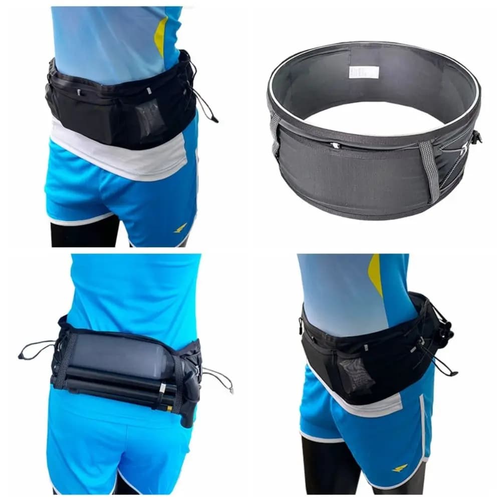 Breathable Running Waist Bag Mobile Phone Bag Large Capacity Running Bag Elastic Mesh Belt Light Sports Waist Bag