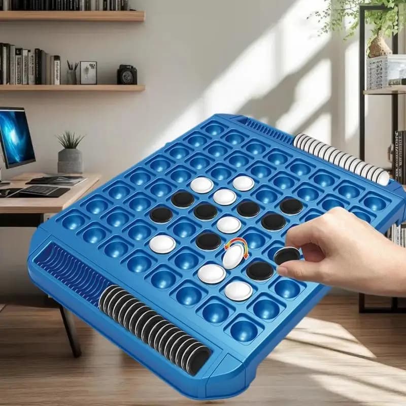 Fantastico set di scacchi strategico per 2 giocatori, giochi educativi per famiglie di backgammon, giocattolo portatile per bambini per casa e viaggi