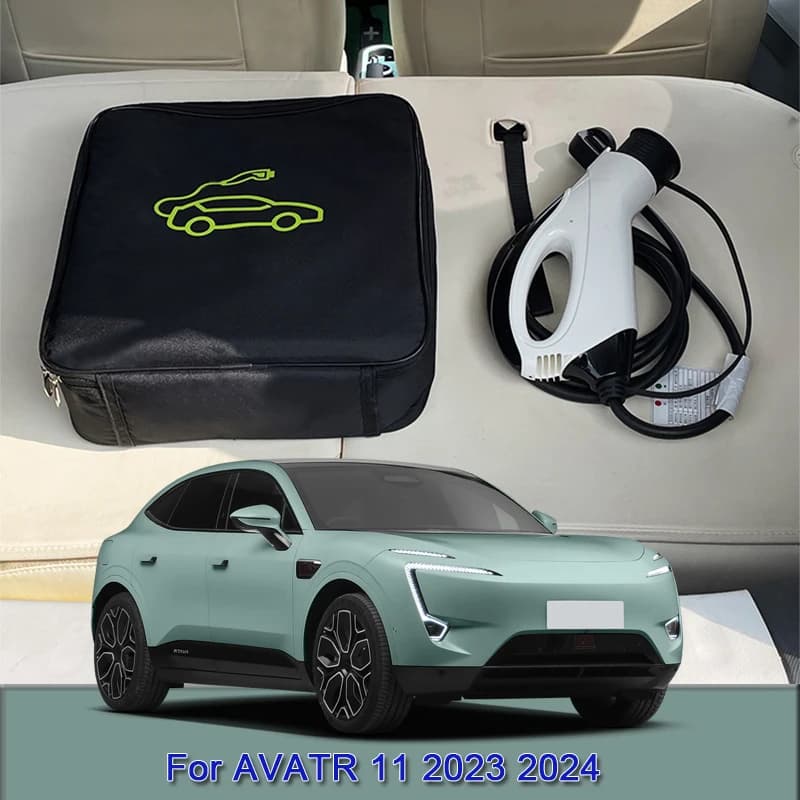 EV Cavo di Ricarica Per Auto Stoccaggio Borsa Per Il Trasporto Caricatore Spine Prese Impermeabile Ignifugo Auto Accessorio Per AVATR 11 2023 2024