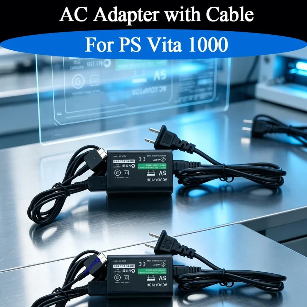 New For PS Vita 1000 Replacement AC Adapter USB Data Charging Cable EU/US/UK Plug Home Wall Charger Power Supply For PSV1000 Acc