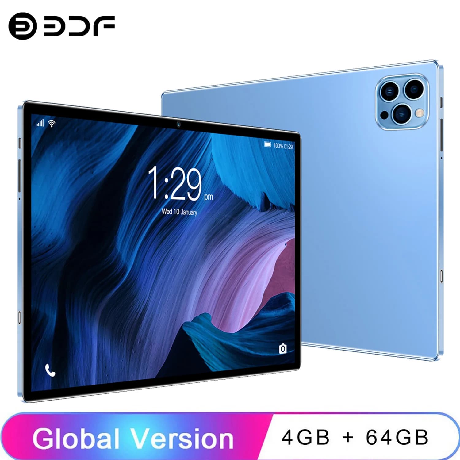 Nuovo Tablet Android da 10.1 Pollici, 4GB RAM 64GB ROM, Octa Core, Android 13, Google Play, Dual SIM, Chiamate Telefoniche, Batteria 6000mAh