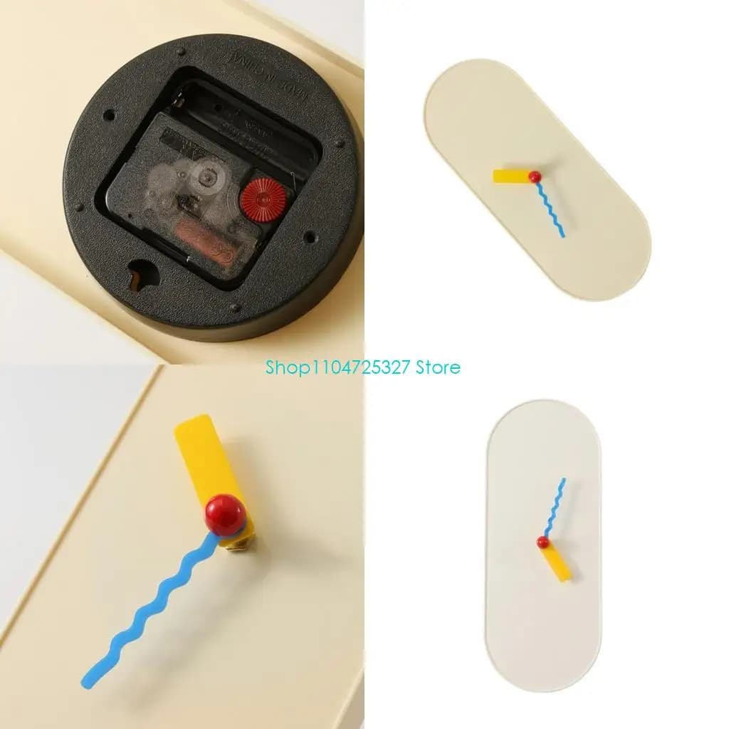 D8KF Modern Simple Wall Clock Mantel Clock Battery Powered Wall Clock for Living Room Bedroom Kitchen Home Decoration